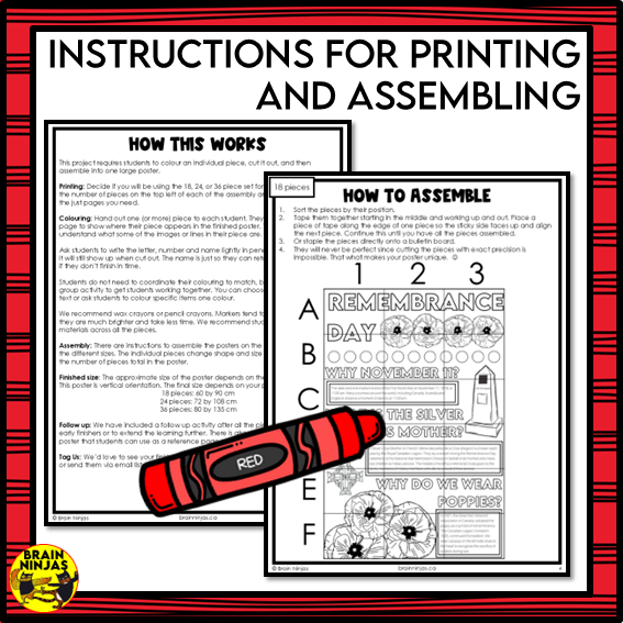 Remembrance Day Collaborative Poster | Paper