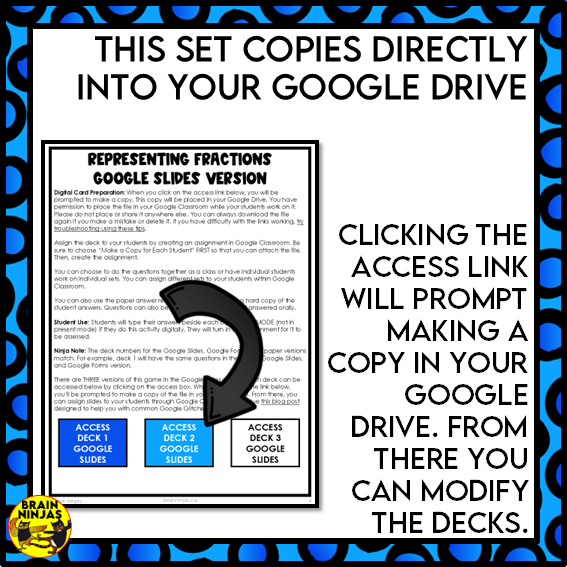 Representing Fractions Math Task Cards | Paper and Digital