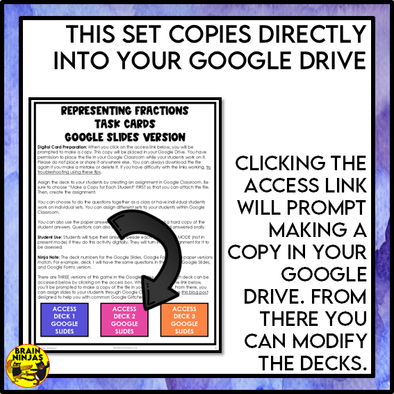 Fractions Within One Whole and Part Math Task Cards | Paper and Digital