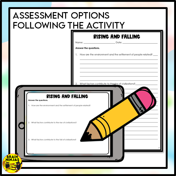 Rise and Fall of Ancient Civilizations Introductory Activity | Paper and Digital
