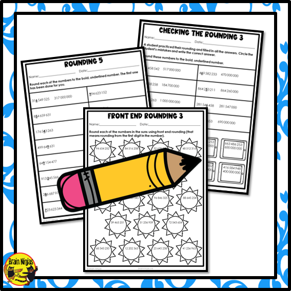 Rounding to 1 000 000 000 Math Worksheets | Paper – brainninjas