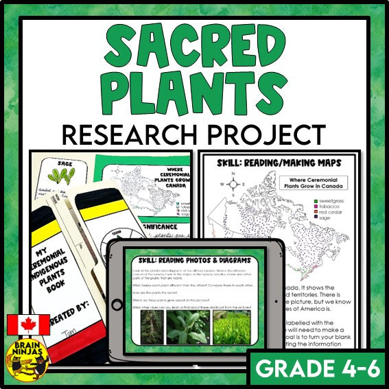 Sacred Plants Reasearch Project - Indigenous People in Canada | Paper and Digital