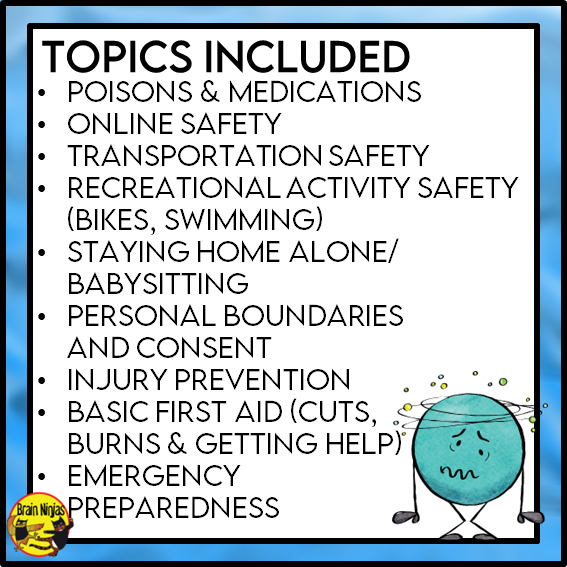 Safety and Responsibility | Health and Wellness Unit | Paper and Digital | Grade 4 to 6