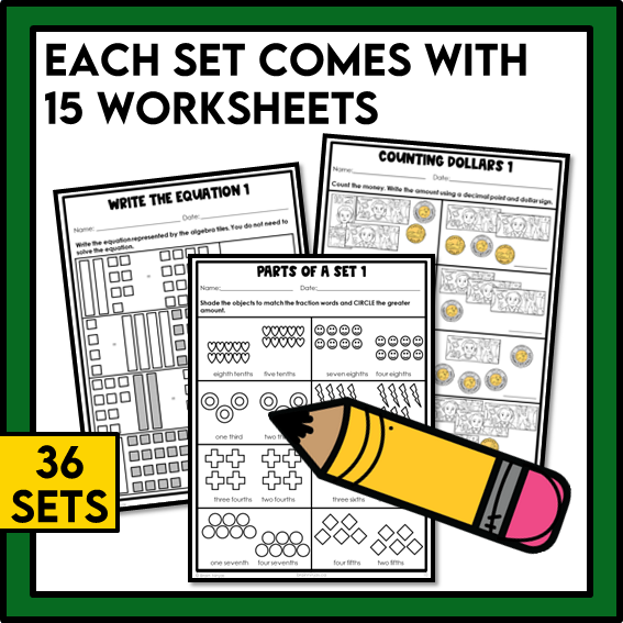 Saskatchewan Aligned Math Worksheets Full Year Bundle | Paper | Grade 4