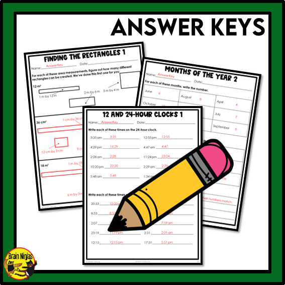 Saskatchewan Aligned Time and Measurement Math Worksheets Bundle | Paper | Grade 4