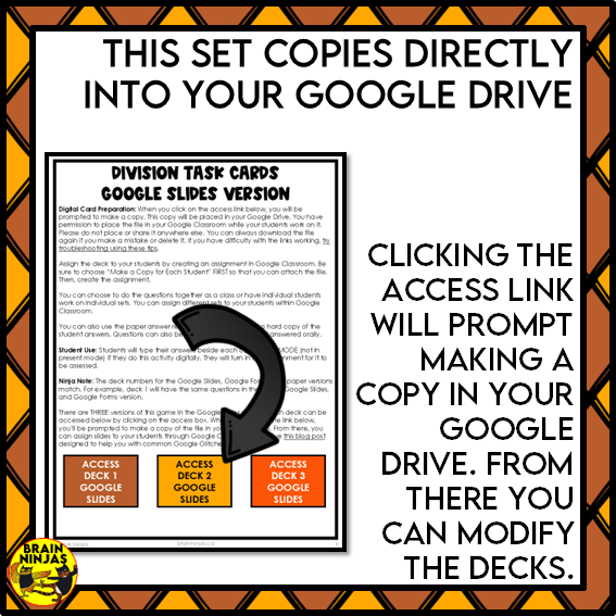 Simple Division Within 25 Task Cards | Paper and Digital