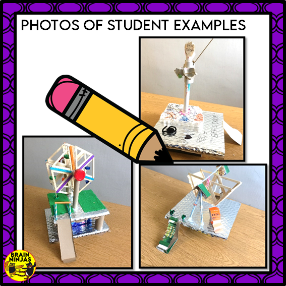 Simple Machines Design a Carnival Attraction STEM Activity | Paper and Digital