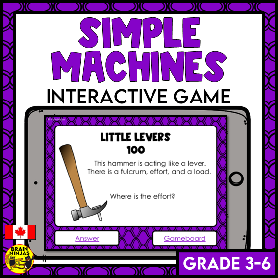 Brain Simple Machine Simple Machines Interactive Review Game | Digital – brainninjas