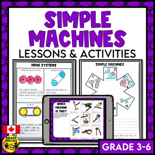 Simple Machines Basic Lessons | Paper and Digital