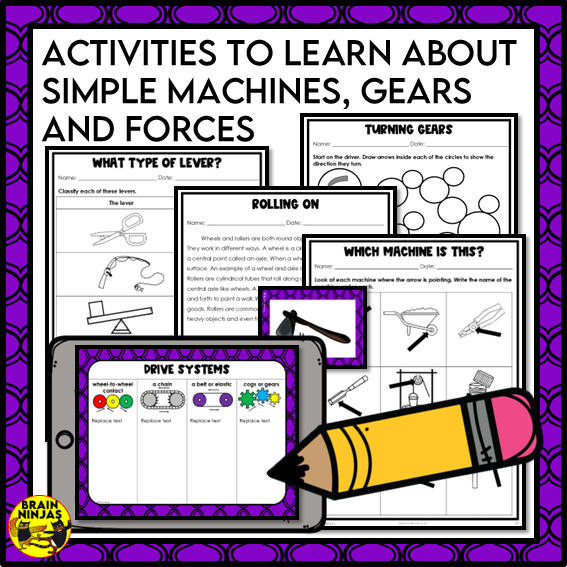 Simple Machines Basic Lessons | Paper and Digital