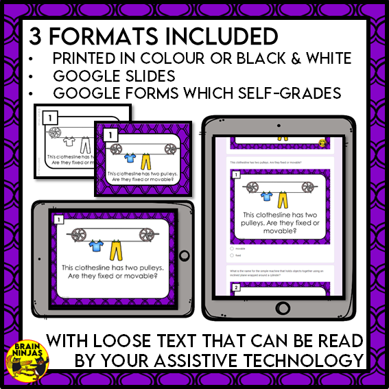 Simple Machines Task Cards Review | Paper and Digital