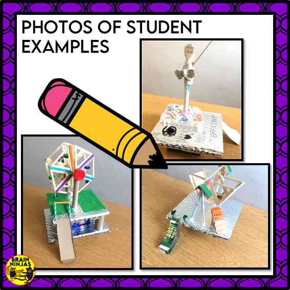 Simple Machines | Design a Carnival Attraction | STEM Activity | Paper and Digital