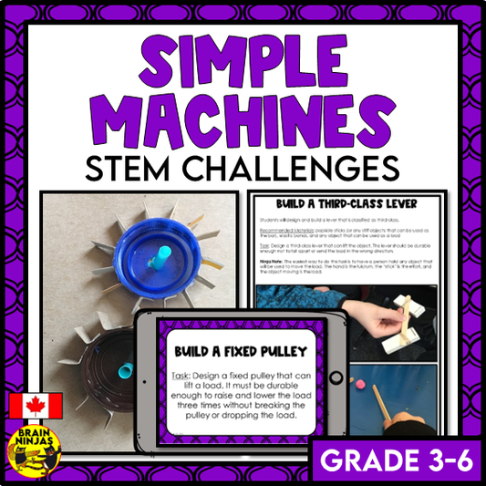 Simple Machines STEM Challenges | Paper and Digital