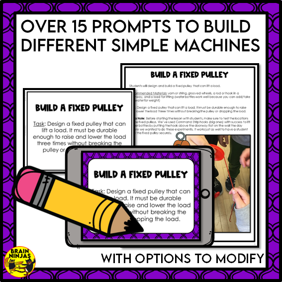 Simple Machines STEM Challenges | Paper and Digital