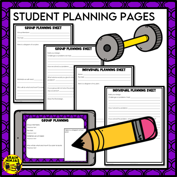 Simple Machines STEM Challenges | Paper and Digital