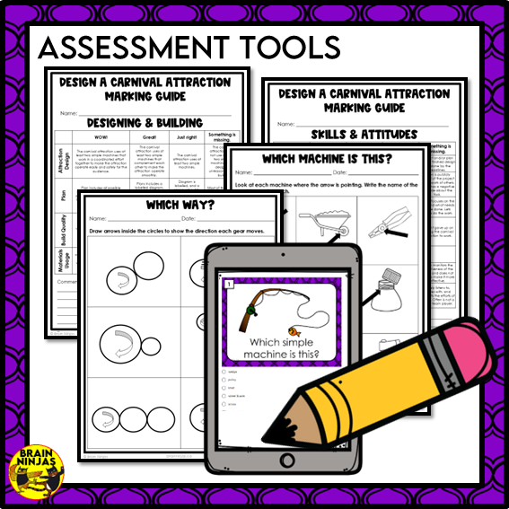 Simple Machines Unit | Bundle | Paper and Digital