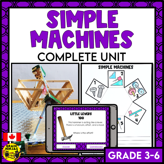 Simple Machines Unit | Bundle | Paper and Digital