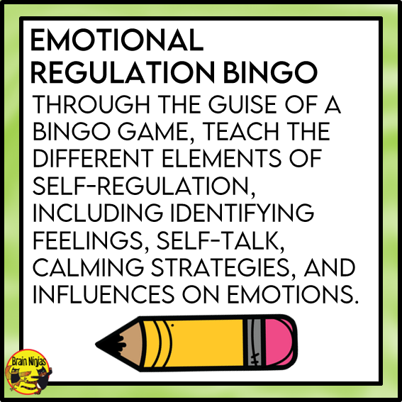 Emotional Regulation Bingo Game | Health and Wellness Activity | Paper and Digital