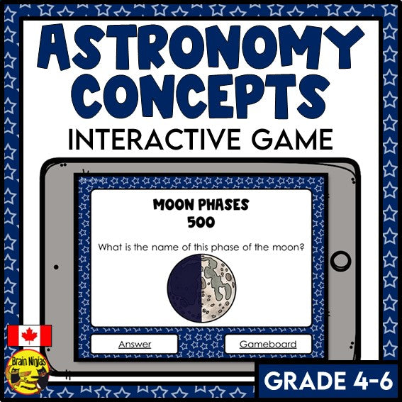Astronomy | Interactive Review Game | Space | Sky Science | Digital