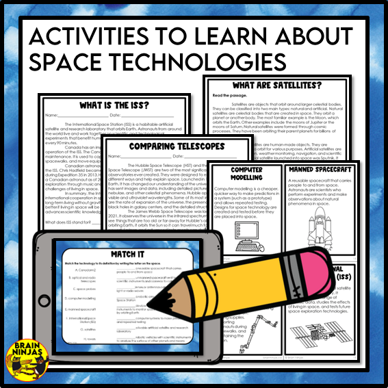 Space Technology Lessons and Activities | Paper and Digital