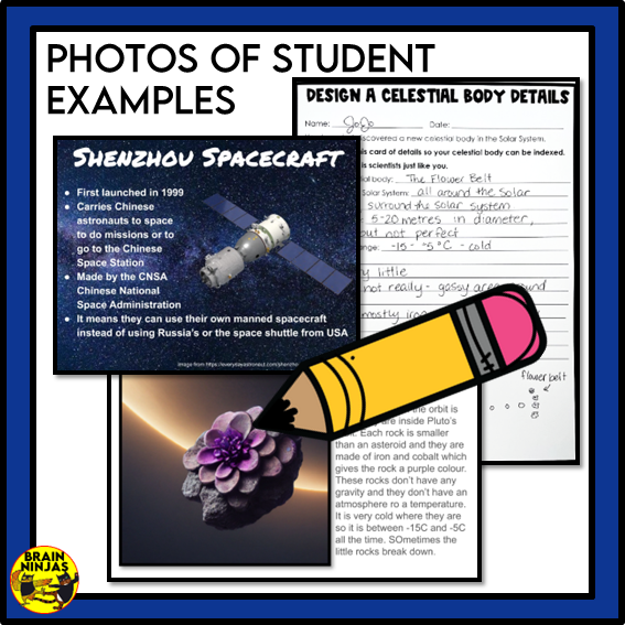 Alberta Science Space Unit Grade 6 | Paper and Digital