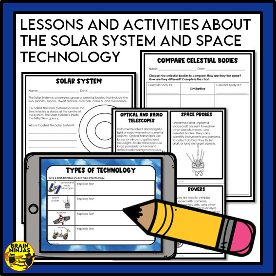 Alberta Science Space Unit Grade 6 | Paper and Digital