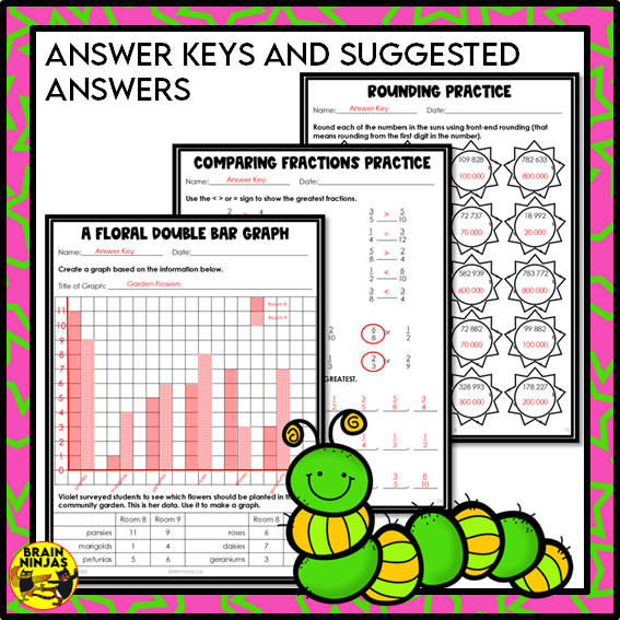 Spring Math Worksheets for Numbers up to 1 000 000 | Paper