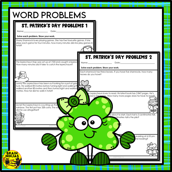St Patricks Day Math Worksheets Numbers to 1000 | Paper