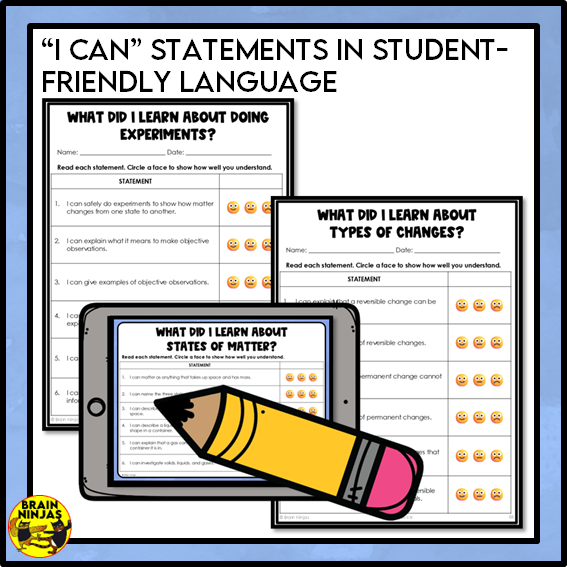 Changes to Matter Lessons and Activities Permanent and Reversible | Paper and Digital