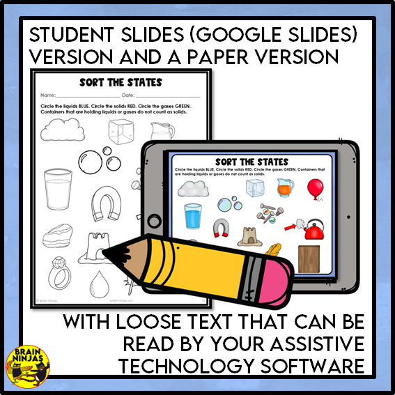Changes to Matter Lessons and Activities Permanent and Reversible | Paper and Digital
