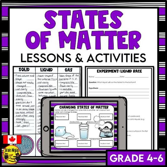 States of Matter | Chemistry Lessons | Paper and Digital