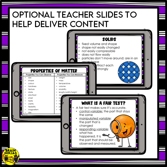 States of Matter Chemistry Lessons and Experiments | Paper and Digital