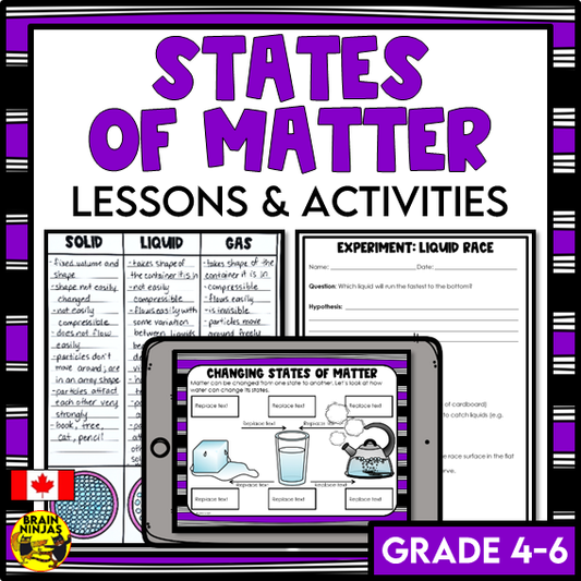 States of MatterChemistry Lessons and Experiments | Paper and Digital