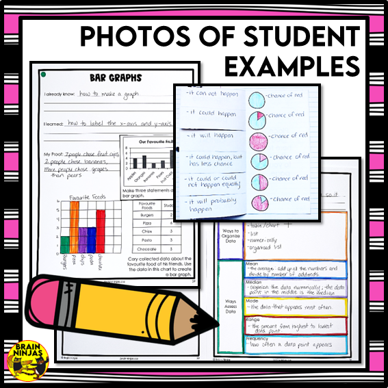 Statistics and Probability Interactive Math Unit | Paper | Grade 4 Grade 5