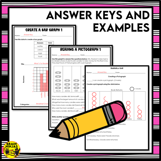 Statistics and Probability Interactive Math Unit | Paper | Grade 4 Grade 5