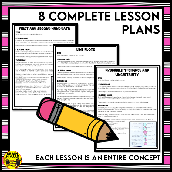 Statistics and Probability Interactive Math Unit | Paper | Grade 4 Grade 5