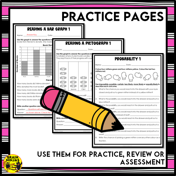Statistics and Probability Interactive Math Unit | Paper | Grade 4 Grade 5