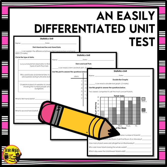 Statistics and Probability Interactive Math Unit | Paper | Grade 4 Gra ...