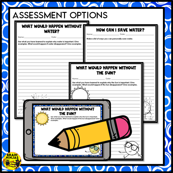 The Importance of Sunlight and Water Lessons and Activities | Paper and Digital