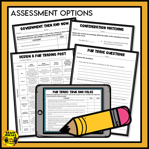 Alberta Social Studies Systms Unit | Paper and Digital