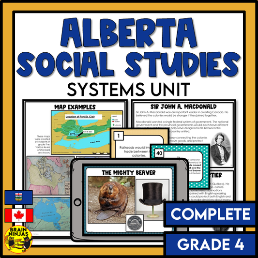 Alberta Social Studies Systms Unit | Paper and Digital