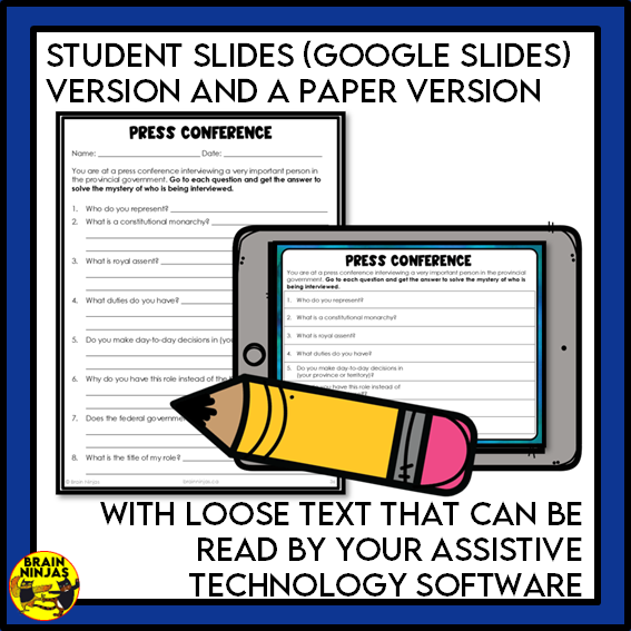 Grade 6 Alberta Social Studies Systems Unit | Paper and Digital