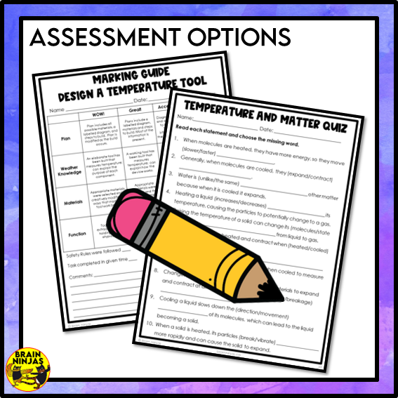 Temperature and Matter Lesson Experiments and Activities | Paper and Digital