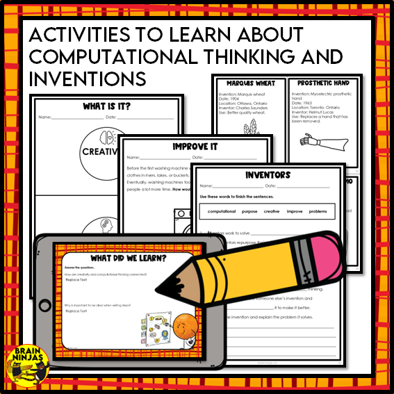 Computational Thinking and Inventions Lessons and Activities | Paper and Digital