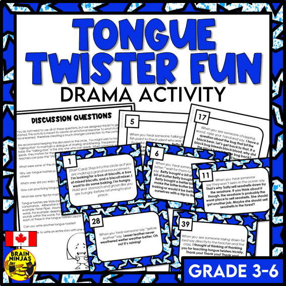 Tongue Twisters Drama Circle | Paper