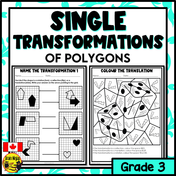 Transformations of 2D Shapes Math Worksheets | Paper | Introduction