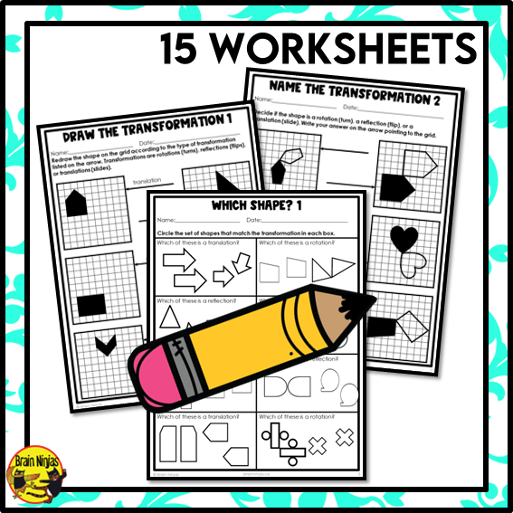 Transformations of 2D Shapes Math Worksheets | Paper | Introduction