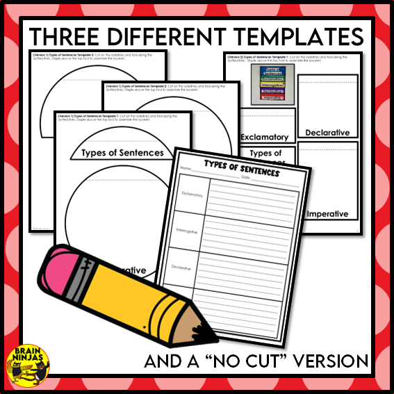 Types of Sentences Identifying and Punctuating With Christmas Theme | Paper and Digital