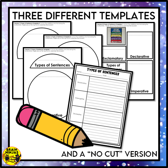 Types of Sentences Identifying and Punctuating With Winter Theme | Paper and Digital