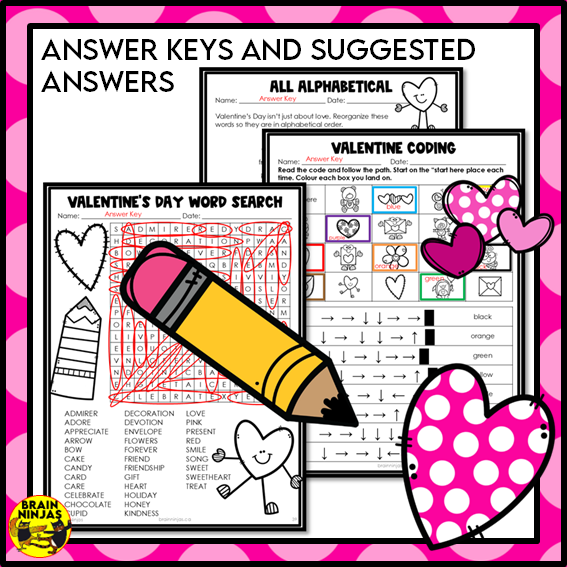 Valentine's Day Activities Word Games and Puzzles | Paper and Digital